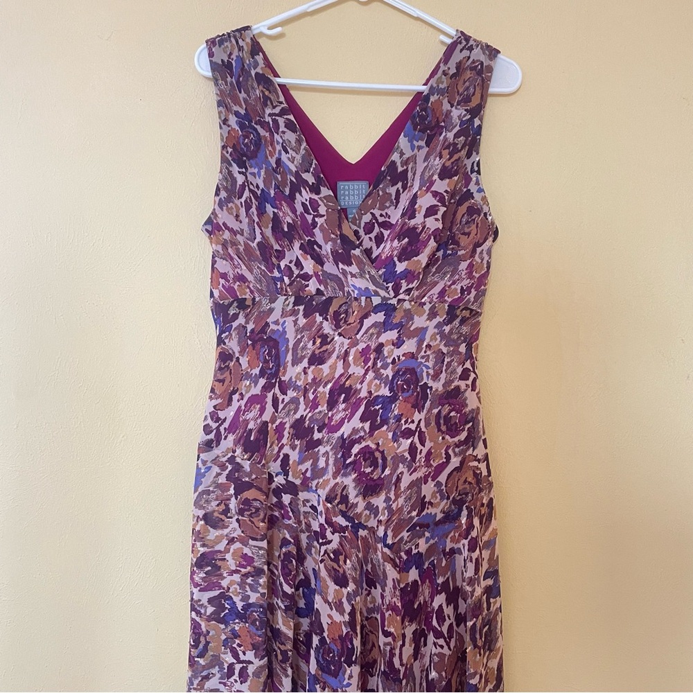 Rabbit Rabbit Rabbit Design Sleeveless Dress Sz-10